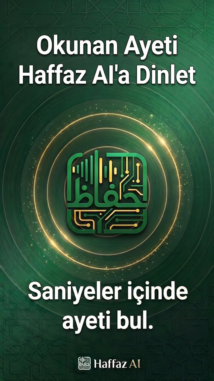 Haffaz AI Dinlet-Bul ekranı: okunan ayeti dinletin, saniyeler içinde bulun